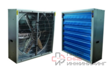 Вентилятор осевой AGR/75.02L-GM/MW-1100x1100-O-10,0-SH/0,75/1400-600/380/0-Y2 (Axial fans)