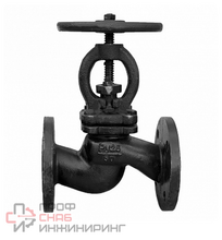 Клапан запорный Сантехкомплект чугун 15кч16нж Ду32 Ру25 фл TYCX