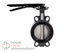 Дисковый затвор Ридан ЗДМ с металлической рукояткой, диск чугунный, уплотнение — EPDM; Ду200
