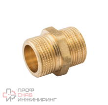 Ниппель НН, 1 1/4", 1 1/4", латунь, равнопроходной ELSEN