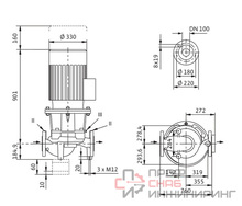 Насос Wilo IL 100/370-22/4