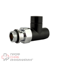 Клапан запорный прямой SR Rubinetterie Tondera Light 1/2" черный матовый