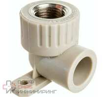 Угольник комбинированный с креплением PPR РОСТУРПЛАСТ 20х 3/4 ВР