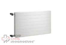 Радиатор панельный, Kermi, therm-x2 Line-V, гладкий, PLV 22, глубина, мм-102, высота, мм-305, длина, мм-805, тип подключения-R, нижнее справа, с термостатическим вентилем, рабочее давление, бар-10, цвет-RAL 9016 (белый)