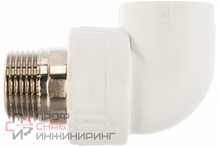 Угол 90° Fusitek комб. шестигр. с нар. р. PPR (W) - 32 x 1" (5 шт / 40 шт)