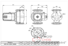Циркуляционный насос Wellmix WRS 40-130SF 3 скорости 380V