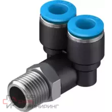 Y-тройник угловой с цанговым зажимом и резьбой Festo QSYL-1/4-8