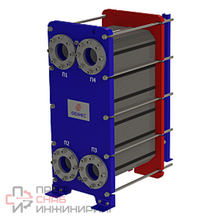 Теплообменник пластинчатый разборный 50 кВт для ГВС Ду50 Phoenix SAPR-14H-E-5