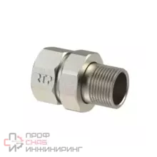 Соединитель РосТурПласт лат американка Ду32 м/р никель 25193