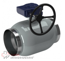 Шаровой кран NAVAL нержавеющий сварка DN 150, PN 25 с редуктором