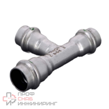 Тройник, Viega, Sanpress Inox, с SC-Contur, нержавеющая сталь, 18 x 15 x 15 мм, модель 2318