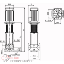 Насос Wilo MVI 7003/1-3/25/E/3-400-50-2