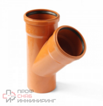 Тройник для наружной канализации Pro Aqua 110x110/45