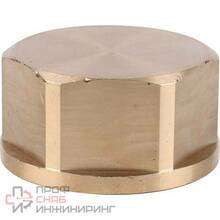 Заглушка, Viega, R2 модель 3301, В, 1", бронза (RX)  с многогранником