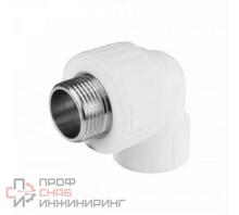 Угольник PP-R бел комб 20х3/4 дюйма НР VALFEX 10126220 127-0593