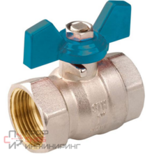 Кран шаровой ADL резьбовой 1/2", PN25, Чикаго, латунь, внутренняя резьба, с бабочкой