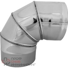 Колено угол Ferrum 90° 4 секции DN150