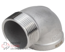 Отвод (уголок) DN.ru ВР-НР-304 2 1/2" Ду65 Ру16 угол 90°, корпус - нержавеющая сталь 304, присоединение - внутренняя/наружная резьба