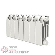 Радиатор Теплоприбор биметаллический БР1-200/07, с межосевым расстоянием 200мм, 7 секций боковое