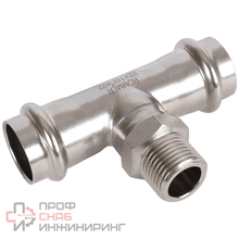 Тройник-переходник ROMMER ВПр-НР из нержавеющей стали 1/2