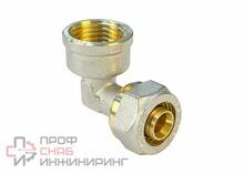Угольник обжимной с переходом на ВР VALFEX 20х1/2" (180/10)