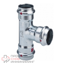 Тройник 35-35-35 Viega Prestabo, 1118, пресс-пресс, сталь оцинкованная
