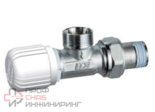 Вентиль термостатический угловой с горизонтальной буксой FAR 1/2" М24х19