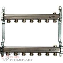 Коллектор распределительный для радиаторной разводки Stout 1х3/4 на 7 выходов