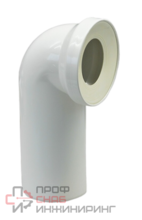 Отвод для унитаза 90° 110 Rehau RAUPIANO Plus раструб-труба белый l=230