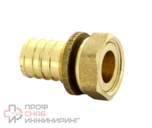 Переходник 20-3/4", General Fittings 3400, надв.гильза-резьба, вн., латунь, с накидной гайкой