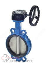 Затвор поворотный Benarmo DN450 Ру10/16 диск нержавеющая сталь