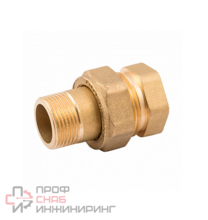 Сгон американка, прямой, НВ, 3/4", 3/4", латунь, с плоским уплотнением ELSEN