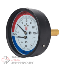 Термоманометр BD ТМТБ 41Т (0-120С) (0-1,6) �Па кл.2,5 G1/2
