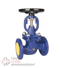 Клапан запорный чугун Ду200 Ру16 фланцевый сильфонный Zetkama