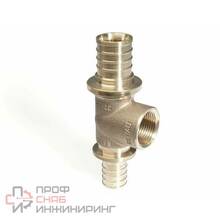 Тройник, В, 25, 3/4", 25, бронза (RX) Rehau