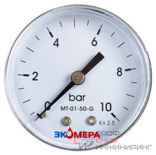 Манометр Экомера МД02-63мм 0..6бар G1\4 Осевой