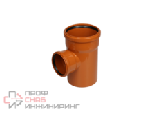 Тройник наружный канализационный КОНТУР ОРАНЖ D160/110-90гр