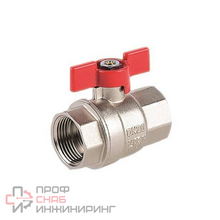 Кран шаровой ViEiR 1/2" F/F (бабочка)  никель