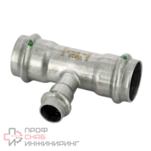 Тройник, Viega, Sanpress Inox, с SC-Contur, нержавеющая сталь, 28 x 15 x 28 мм, модель 2318