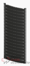 Радиатор биметаллический вертикальный Rifar Convex 500/18 Titan