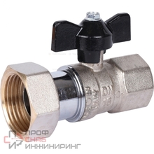 Кран STOUT шаровый 3/4"-1" (20-25) в/в ручка бабочка с накидной гайкой