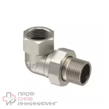 Соединитель РосТурПласт лат американка Ду20 м/р угл никель 25188