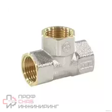 Тройник Aquasfera латунь Ду50 м/м никель 9007-06