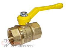 Кран шаровый Галлоп для газа СТАНДАРТ мод. 220 DN-25 ВВ PN40 рычаг