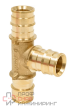 Тройник 20-20-20, Sanext Lite, надвижная гильза-надвижная гильза, латунь
