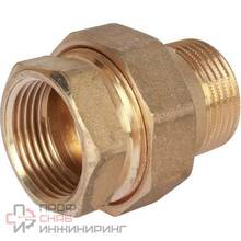 Разъемное соединение американка STOUT ВН уплотнение под гайкой 1