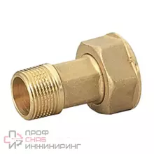 Полусгон Giacomini латунь R37 Ду20 G3/4"х1" НР/нак/г д/вод R37Y004