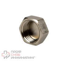 Заглушка В, 1 1/2", TIN латунь ELSEN