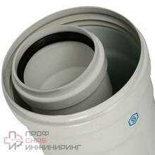 Элемент дымохода конденсационного Stout труба 2000 мм D60/100 м/п PP-FE