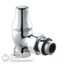 Запорный клапан SR Rubinetterie Old Style угловой для радиатор 1/2 хром